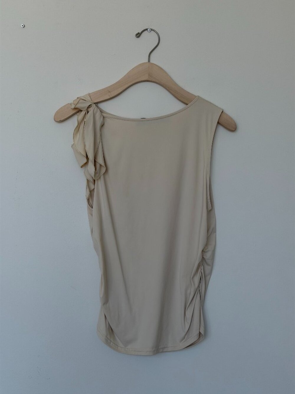 LIONESS Rendezvous Ruffle Top - Cream - Size L